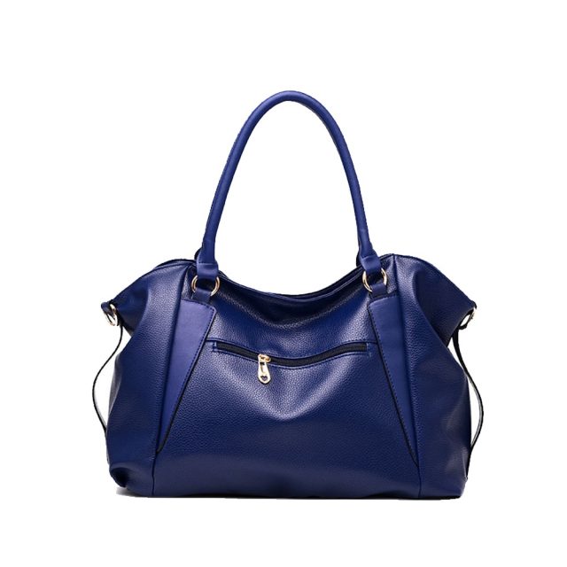 Women’s Casual Solid Color Leather Bag