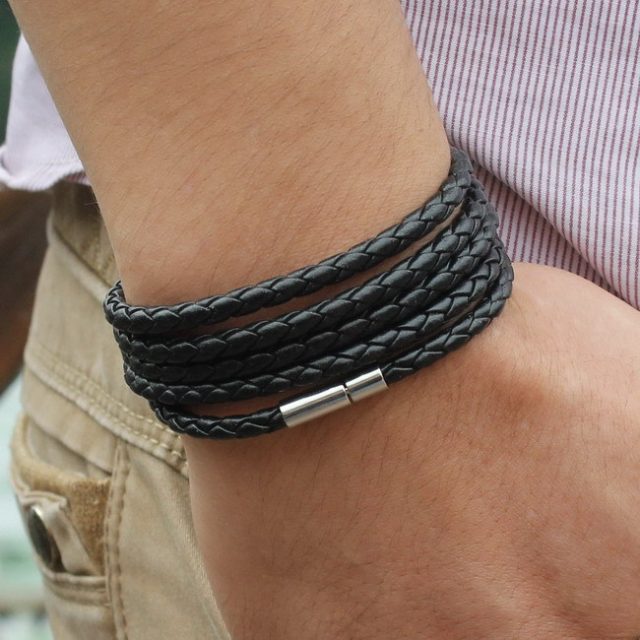 Men’s Luxury Leather Bracelet
