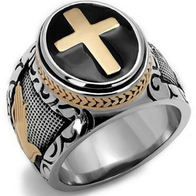 Men’s Christian Religious Seal Ring