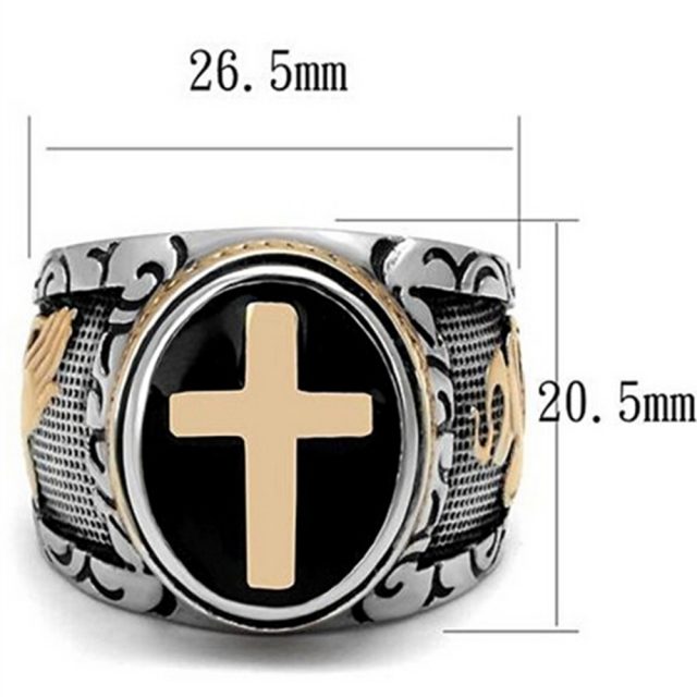 Men’s Christian Religious Seal Ring