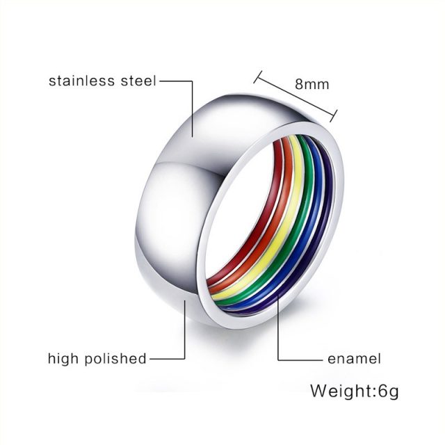 Rainbow LGBT Ring