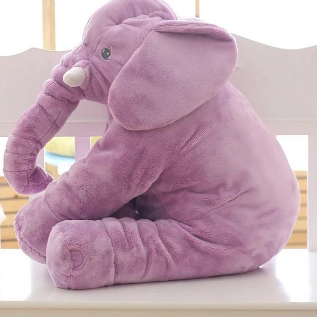 Soft Stuffed Plush Elephant Pillow for Kids