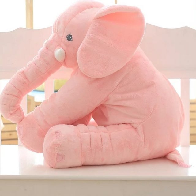 Soft Stuffed Plush Elephant Pillow for Kids