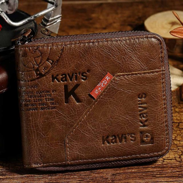 Men’s Cowboy Style Short Leather Wallet