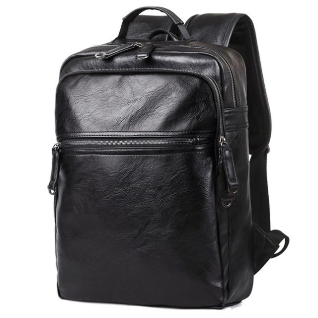 Men’s Leather Travel Backpack