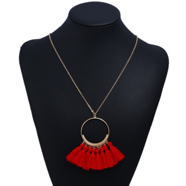 Women’s Boho Vintage Long Tasseled Necklace