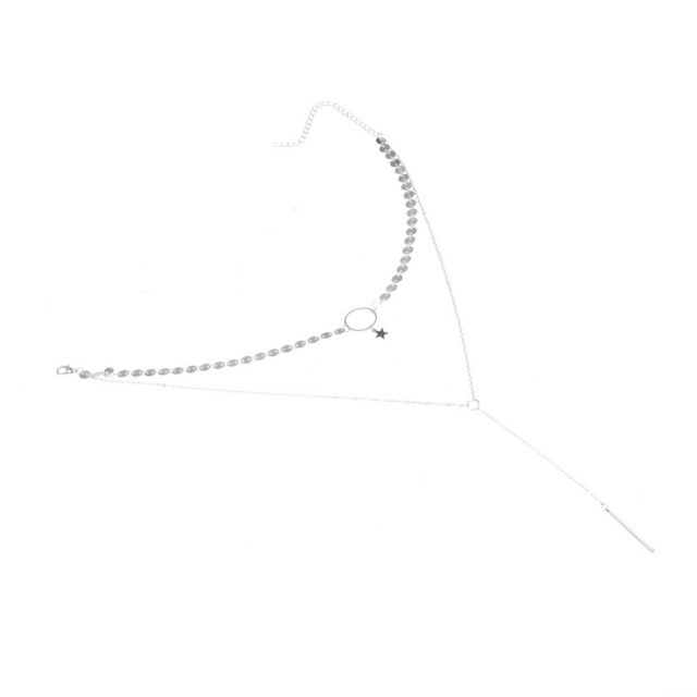 Women’s Double Choker with Star and Tassel