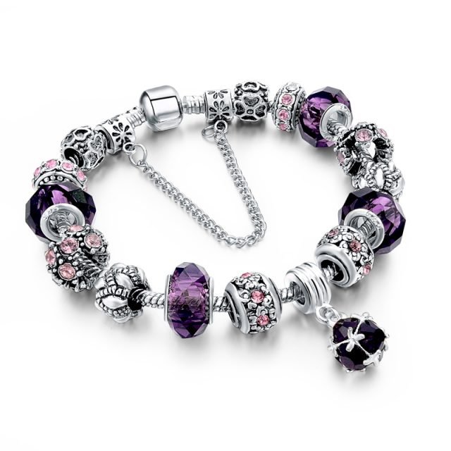 Women’s Tibetan Silver Charm Bracelet
