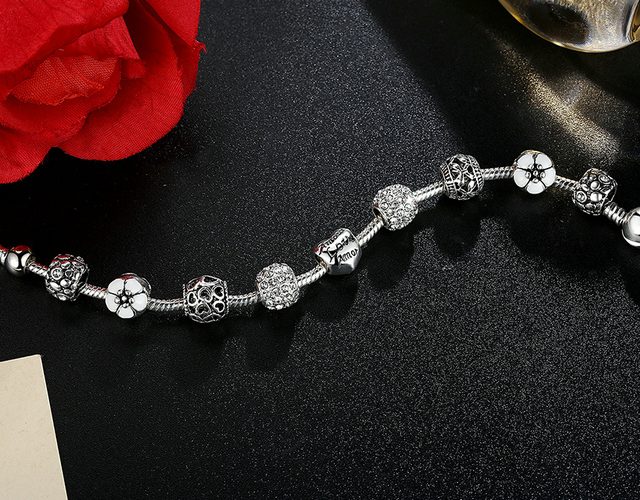 Women’s Silver Plated Charm Bracelet