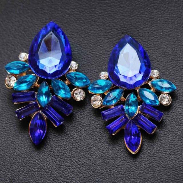 Stud Crystal Dangle Rhinestone Earrings