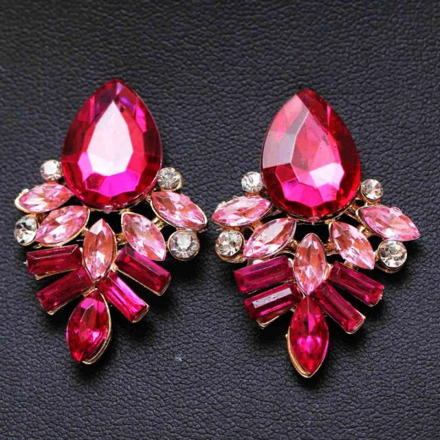 Stud Crystal Dangle Rhinestone Earrings