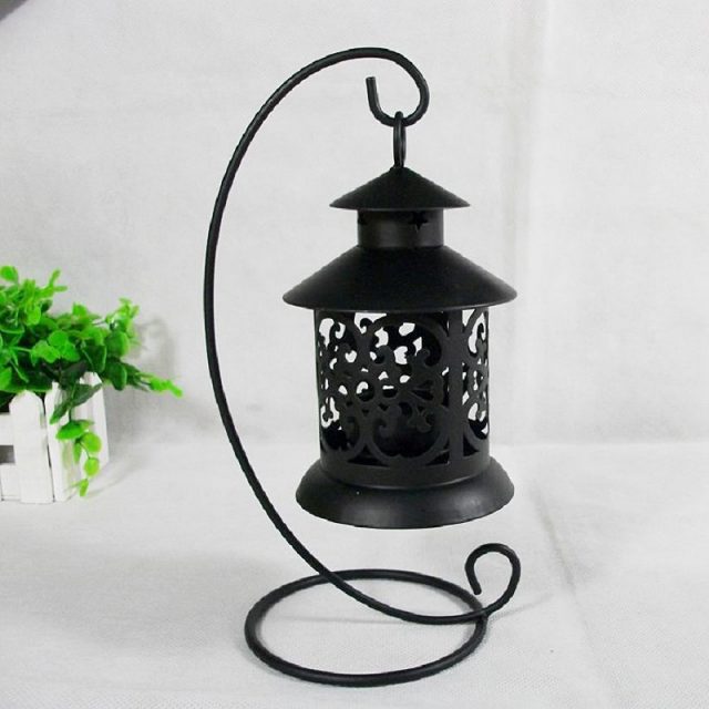 Oriental Style Iron Candle Holder